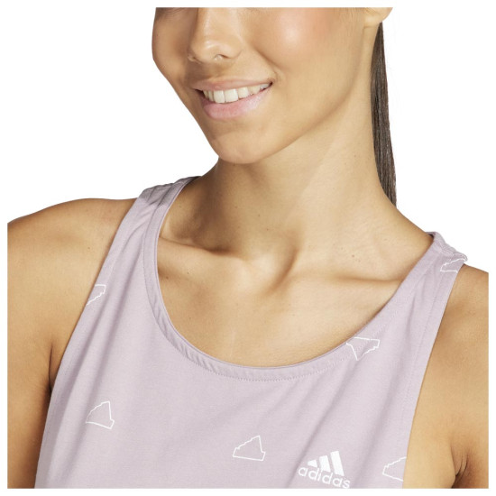Adidas Γυναικεία αμάνικη μπλούζα Essentials Monogram Graphic Tank Top